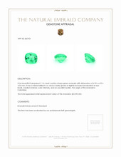 1.14 Ct. Emerald from Colombia Appraisal