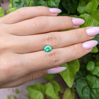 0.85 Ct. Emerald from Colombia Life Style