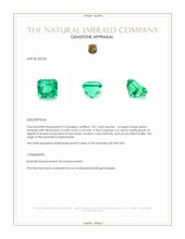 1.81 Ct. Emerald from Afghanistan Appraisal