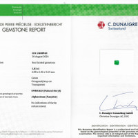 1.81 Ct. Emerald from Afghanistan Scan Report