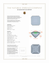 1.25 Ct. Emerald from Colombia 3 D Scan Report