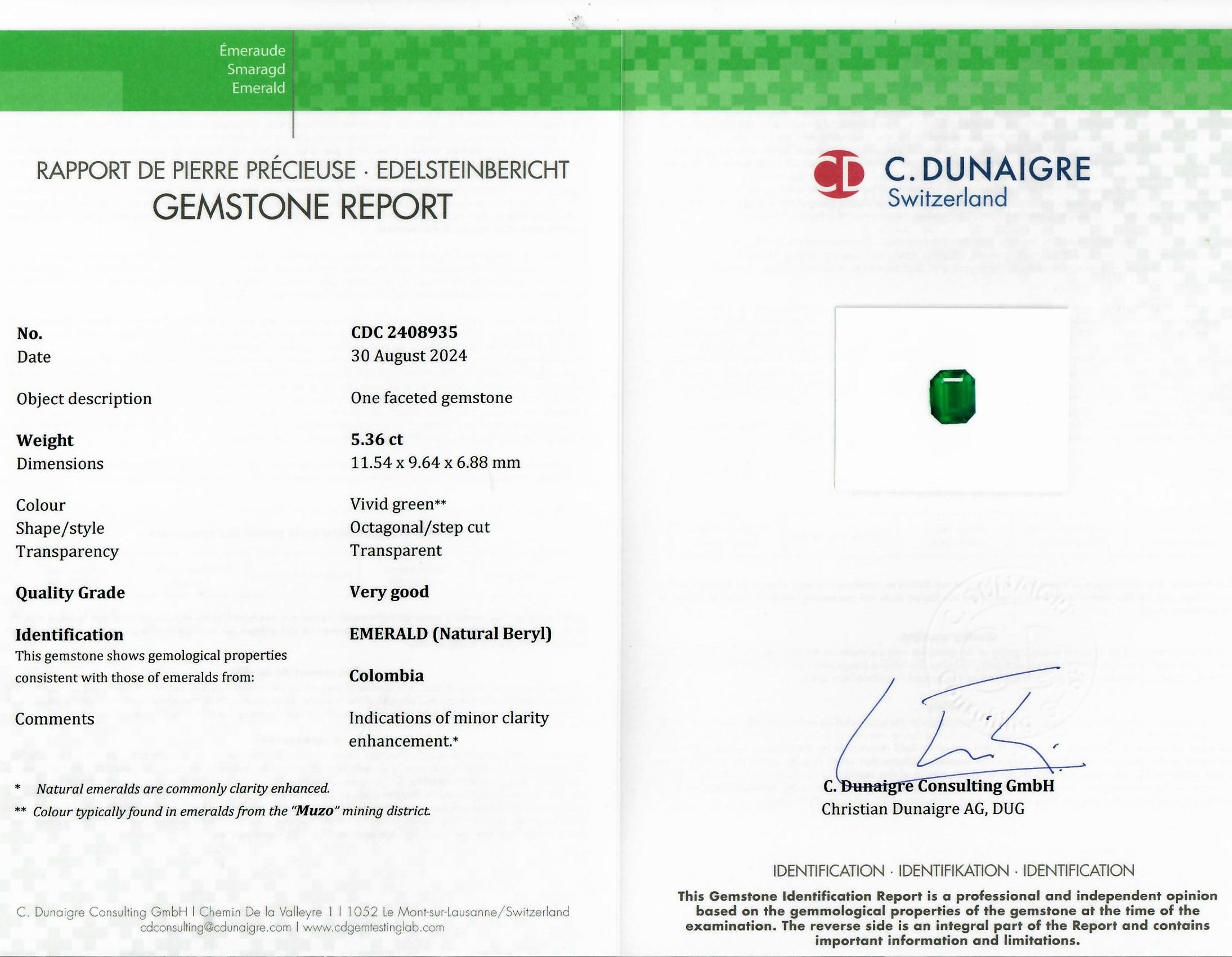 5.36 Ct. Emerald from Colombia