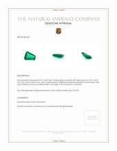 0.52 Ct. Emerald from Colombia Appraisal
