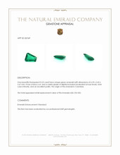 0.52 Ct. Emerald from Colombia Appraisal