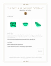 2.66 Ct. Emerald from Colombia Appraisal