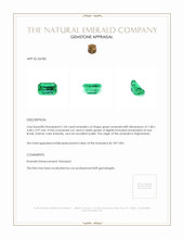 1.04 Ct. Emerald from Afghanistan Appraisal