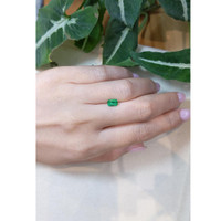 0.77 Ct. Emerald from Afghanistan Life Style
