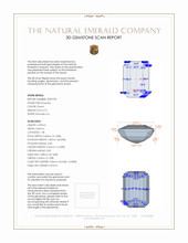 0.75 Ct. Emerald from Zambia 3 D Scan Report