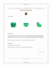 0.82 Ct. Emerald from Afghanistan Appraisal