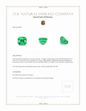 1.30 Ct. Emerald from Afghanistan Appraisal