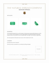0.67 Ct. Emerald from Afghanistan Appraisal