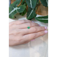 0.76 Ct. Emerald from Afghanistan Life Style