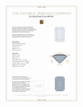 1.47 Ct. Emerald from Colombia 3 D Scan Report