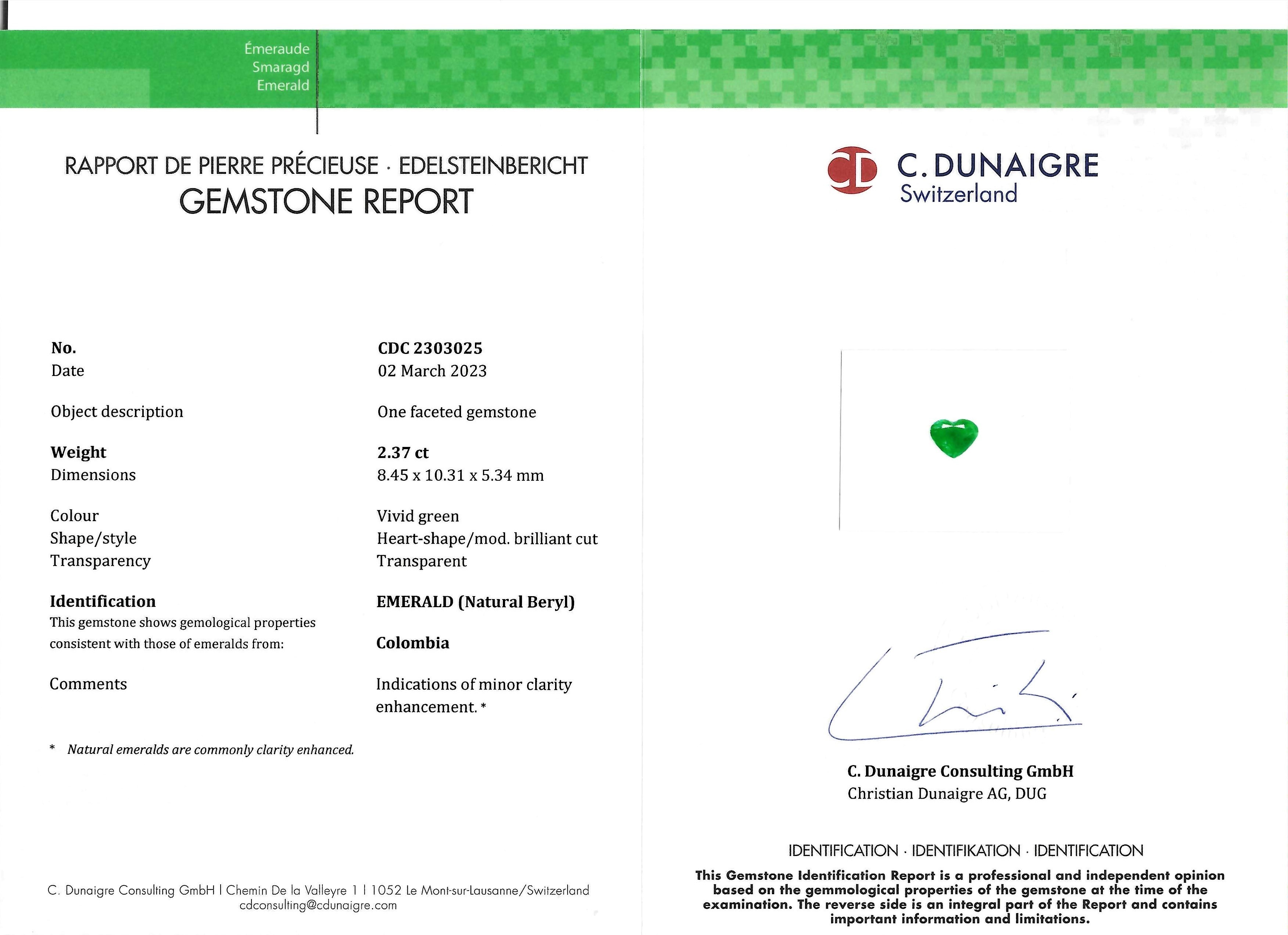 2.37 Ct. Emerald from Colombia