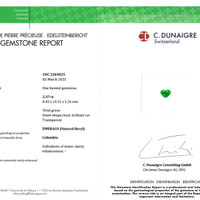 2.37 Ct. Emerald from Colombia Scan Report