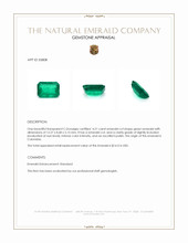 4.21 Ct. Emerald from Colombia Appraisal