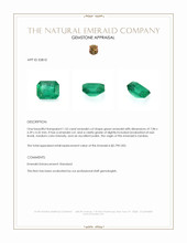 1.55 Ct. Emerald from Zambia Appraisal