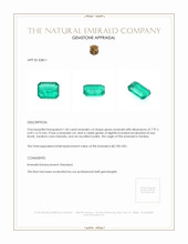 1.50 Ct. Emerald from Zambia Appraisal