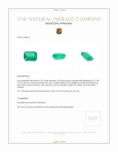 1.07 Ct. Emerald from Zambia Appraisal
