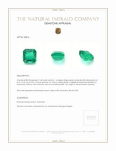 1.48 Ct. Emerald from Zambia Appraisal