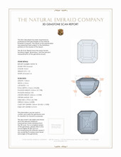 1.55 Ct. Emerald from Zambia 3 D Scan Report