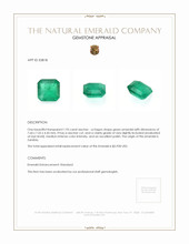 1.93 Ct. Emerald from Zambia Appraisal