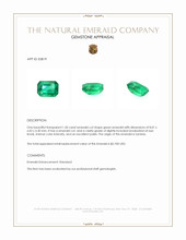 1.50 Ct. Emerald from Zambia Appraisal