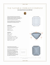 1.63 Ct. Emerald from Zambia 3 D Scan Report