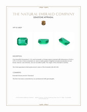 1.35 Ct. Emerald from Zambia Appraisal
