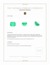 1.41 Ct. Emerald from Afghanistan Appraisal