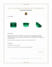 3.39 Ct. Emerald from Zambia Appraisal