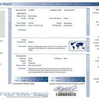 3.39 Ct. Emerald from Zambia Scan Report