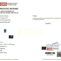 2.51 Ct. Emerald from Zambia Scan Report