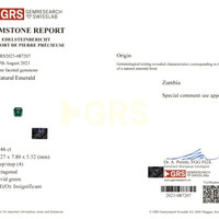 2.46 Ct. Emerald from Zambia Scan Report