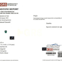 2.05 Ct. Emerald from Zambia Scan Report