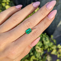 1.36 Ct. Emerald from Zambia Life Style
