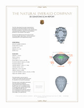 3.04 Ct. Emerald from Zambia 3 D Scan Report