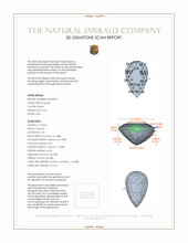 4.49 Ct. Emerald from Nigeria 3 D Scan Report