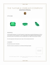 1.28 Ct. Emerald from Zambia Appraisal