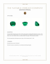 3.24 Ct. Emerald from Zambia Appraisal