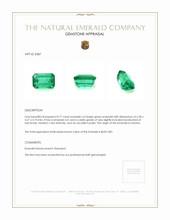 0.77 Ct. Emerald from Zambia Appraisal