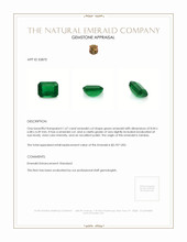 1.67 Ct. Emerald from Zambia Appraisal