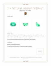1.88 Ct. Emerald from Brazil Appraisal