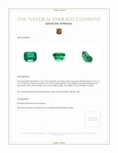 1.82 Ct. Emerald from Zambia Appraisal