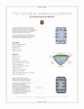 2.22 Ct. Emerald from Zambia 3 D Scan Report