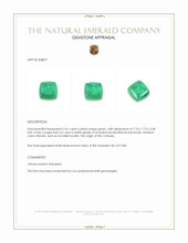 2.61 Ct. Cabochon Emerald from Russia Appraisal