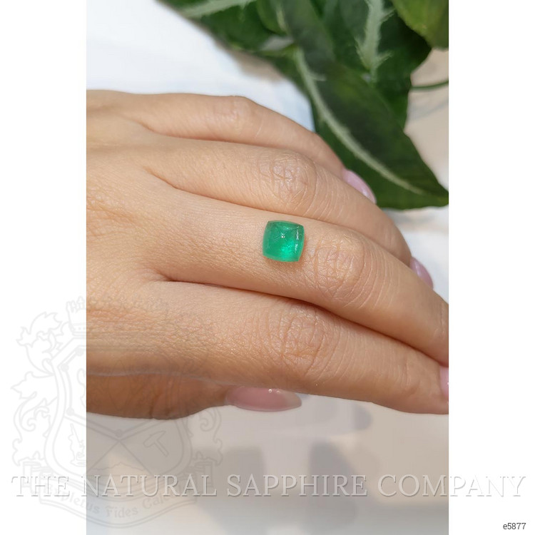 2.61 Ct. Cabochon Emerald from Russia