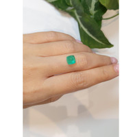 2.61 Ct. Cabochon Emerald from Russia Life Style