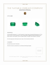 1.12 Ct. Emerald from Colombia Appraisal