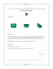 1.05 Ct. Emerald from Colombia Appraisal